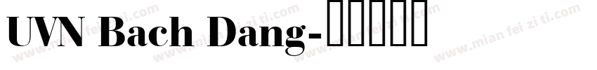 UVN Bach Dang字体转换